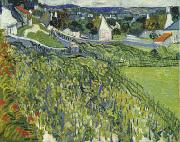 Vincent Van Gogh Vineyards at Auvers Norge oil painting reproduction
